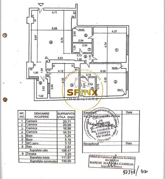 Dorobanti, apartament 4 camere, 111 mp, terasa, parcare subterana.